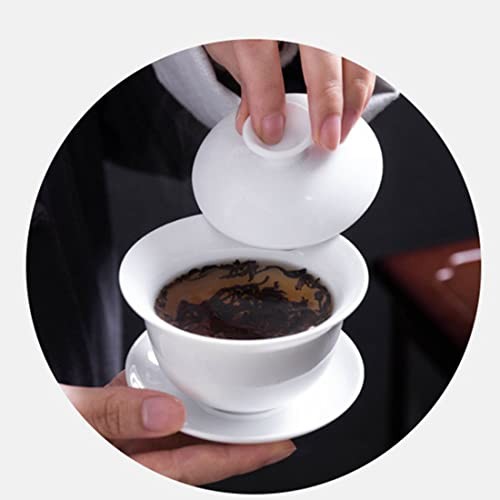 Traditional Gaiwan Tea Set with Lid and Saucer – Classic Chinese Cup