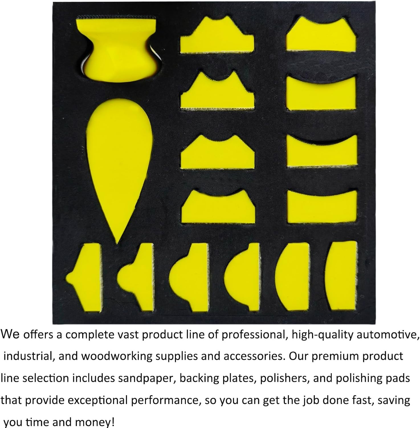 Sanding Block Set 56 PCS Assorted Shapes Sandpaper Kit for Woodwork Crafts Auto