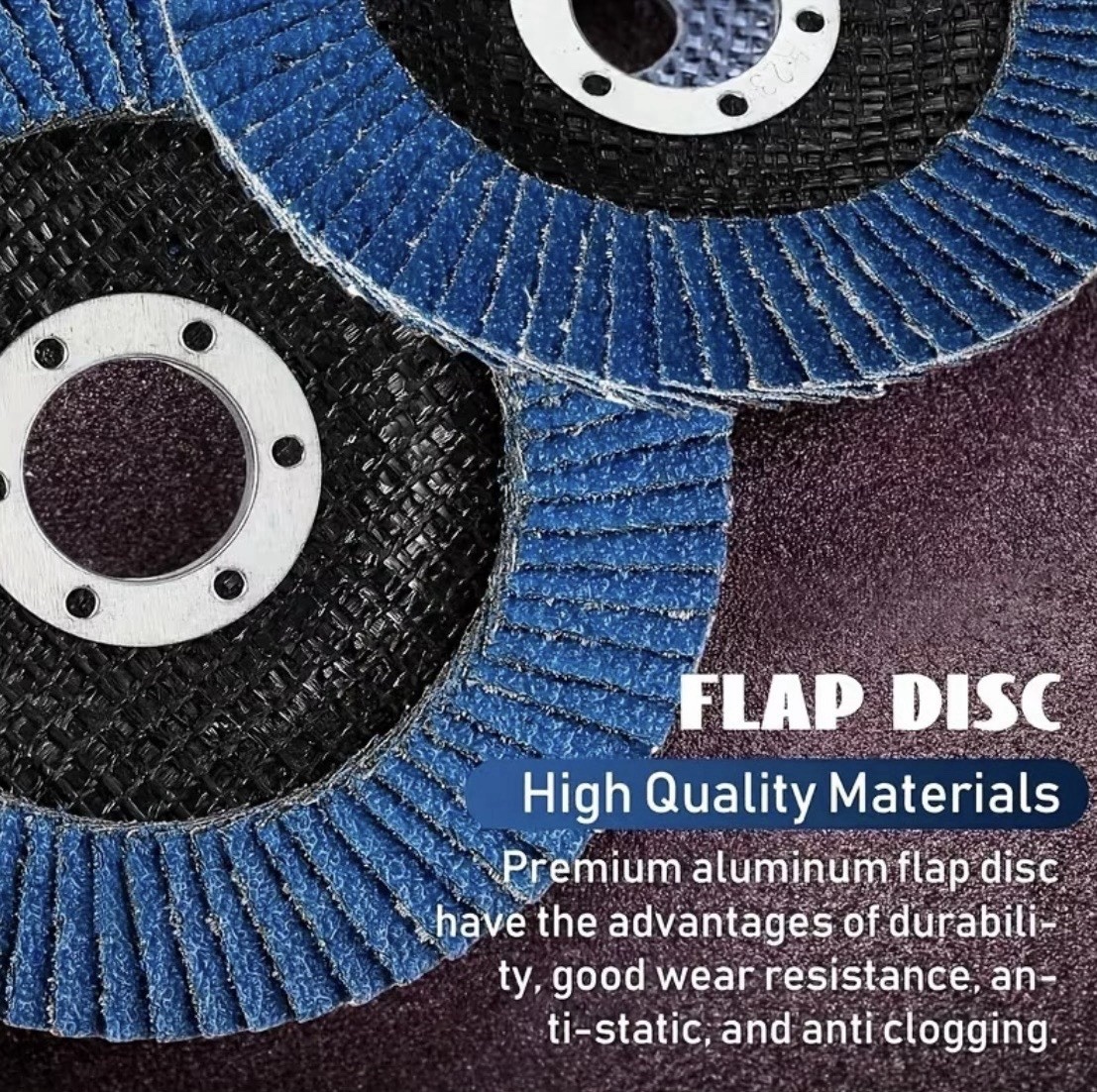 4-1/2″ Zirconia Flap Disc – 7/8” Arbor Hole – Angle Grinder 40/60/80/120 Grits