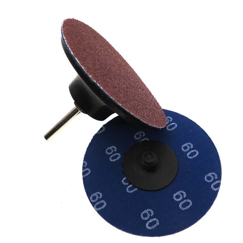 75mm 3″ Type R Sanding Disc Roll Lock Abrasive Grinding Pad Sandpaper 36-120Grit