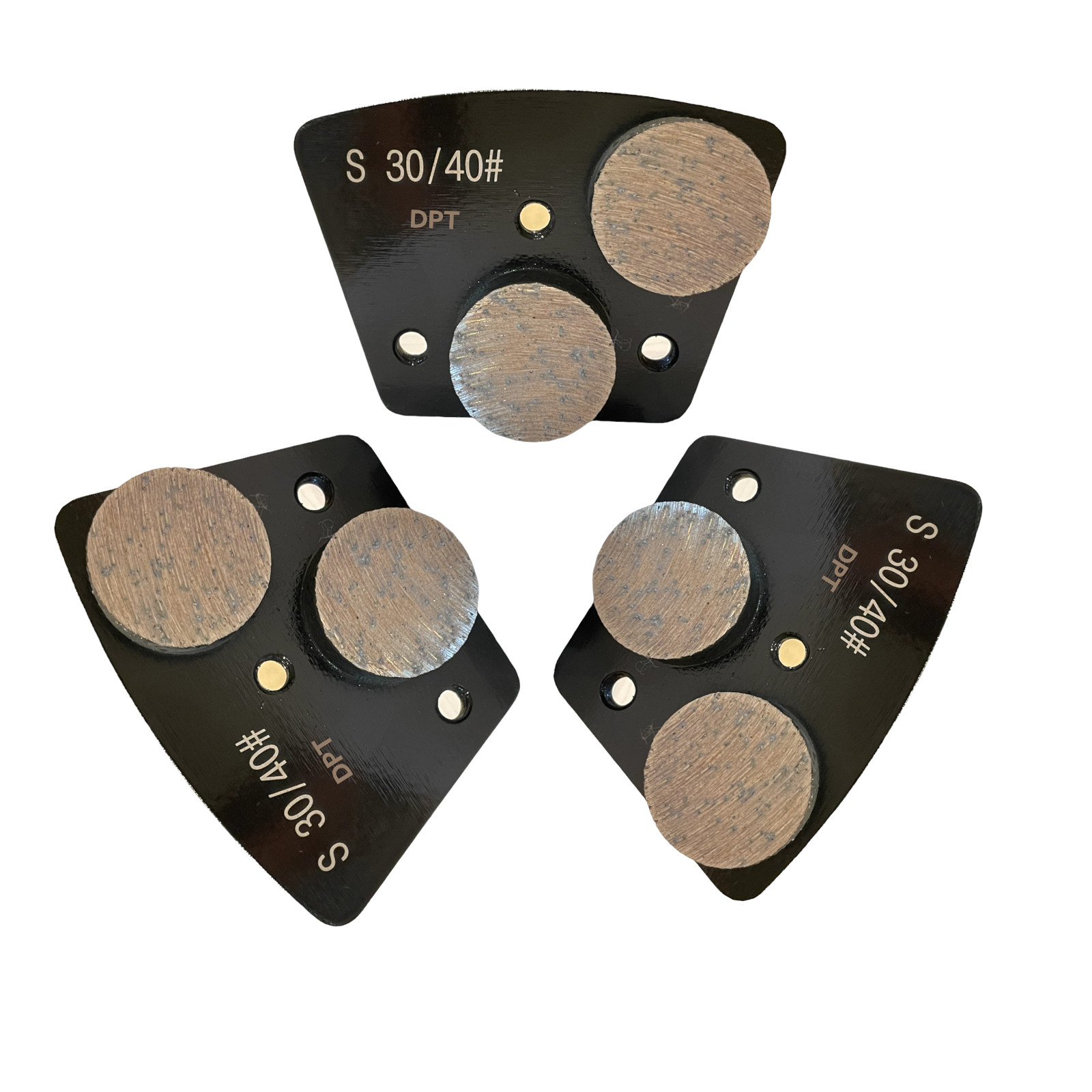 18 Pack Trapezoidal Grinding Discs Bolt On Concrete Grinders Hard Bond 30 Grit