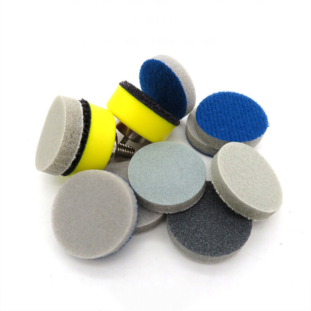 25mm 50mm Hook And Loop Sponge Foam Abrasive Sanding Pad Disc 300 – 3000 Grit