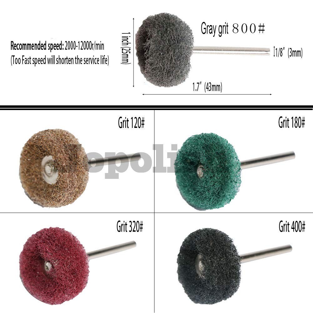 58PCS Abrasive Buffing Polishing Wheel Set for Rotary Tools,Scouring pad