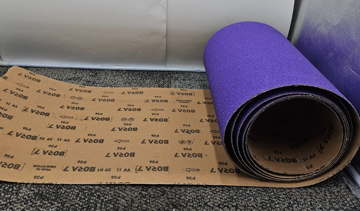 BORA 7 P36 Ceramic Abrasive Sanding Sheet, 12 ft. Long x 13 in Width Grit P36