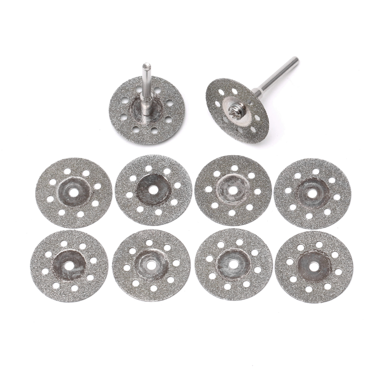 10Pcs 1″ 25mm Diamond Cut-off Discs for Dremel Rotary Tool 1/8″ Glass Stone