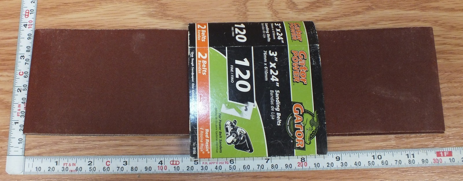 Gator Finishing Products (3150) 120 Fine Grit 3″ x 24″ (inch) Sanding Belts *NOS