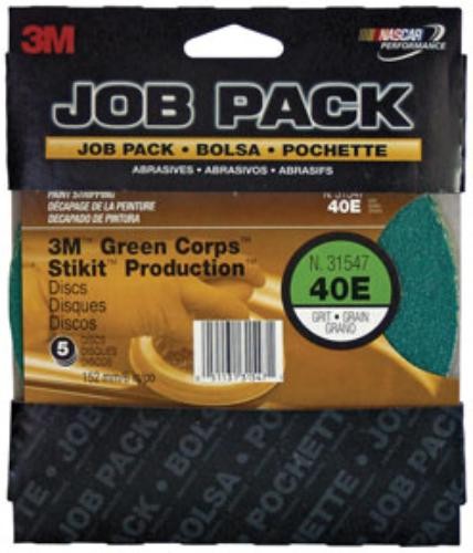 3m 3M-31550 Green Corps Stikit Disc 31550, 8″, 40e, 5, Discs/pack