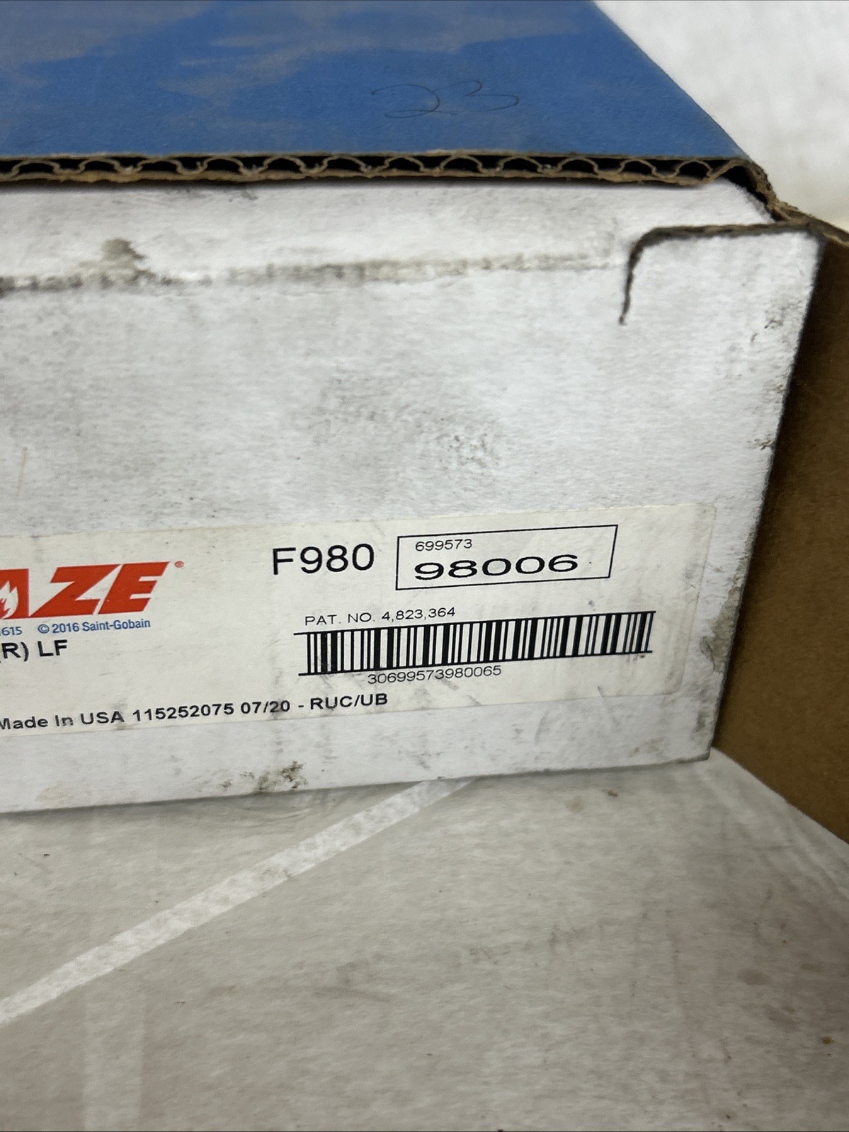 Norton Blaze F980 5”x7/8” 36 Grit Discs. 127 Mm X 22.23 Mm F980 Sanding Discs