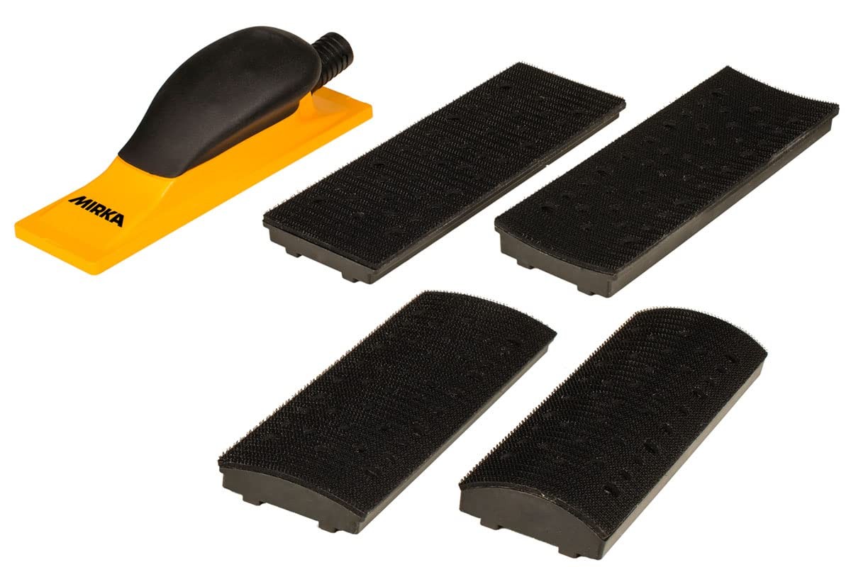 Mirka Hand Sanding Block Kit Set 2.75 x 8 Hook and Loop/Multipurpose Sander Tool