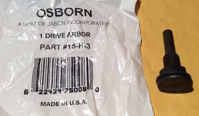 OSBORN Drive Arbor 15-H-3 15H3 25,000rpm 3” Diameter Max
