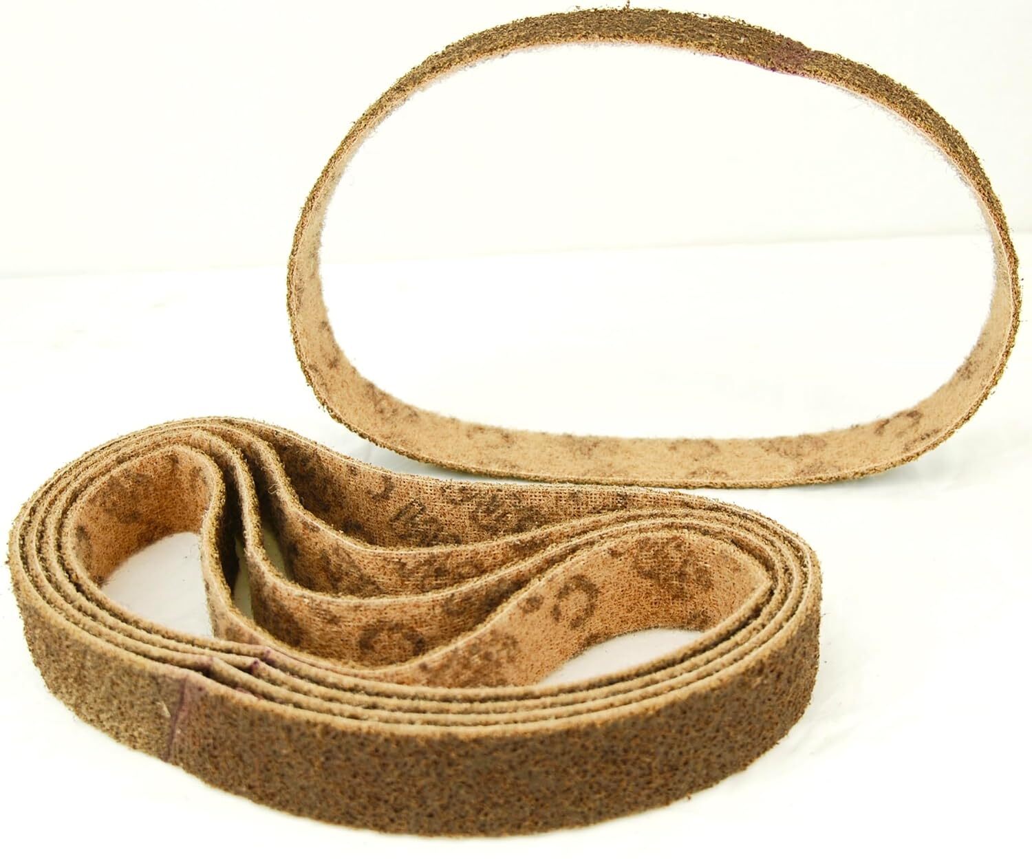 SATC 25PCS 3/8″x13″(10x330mm) Non-woven Sanding Belt Coarse Nylon for Metal/Wood