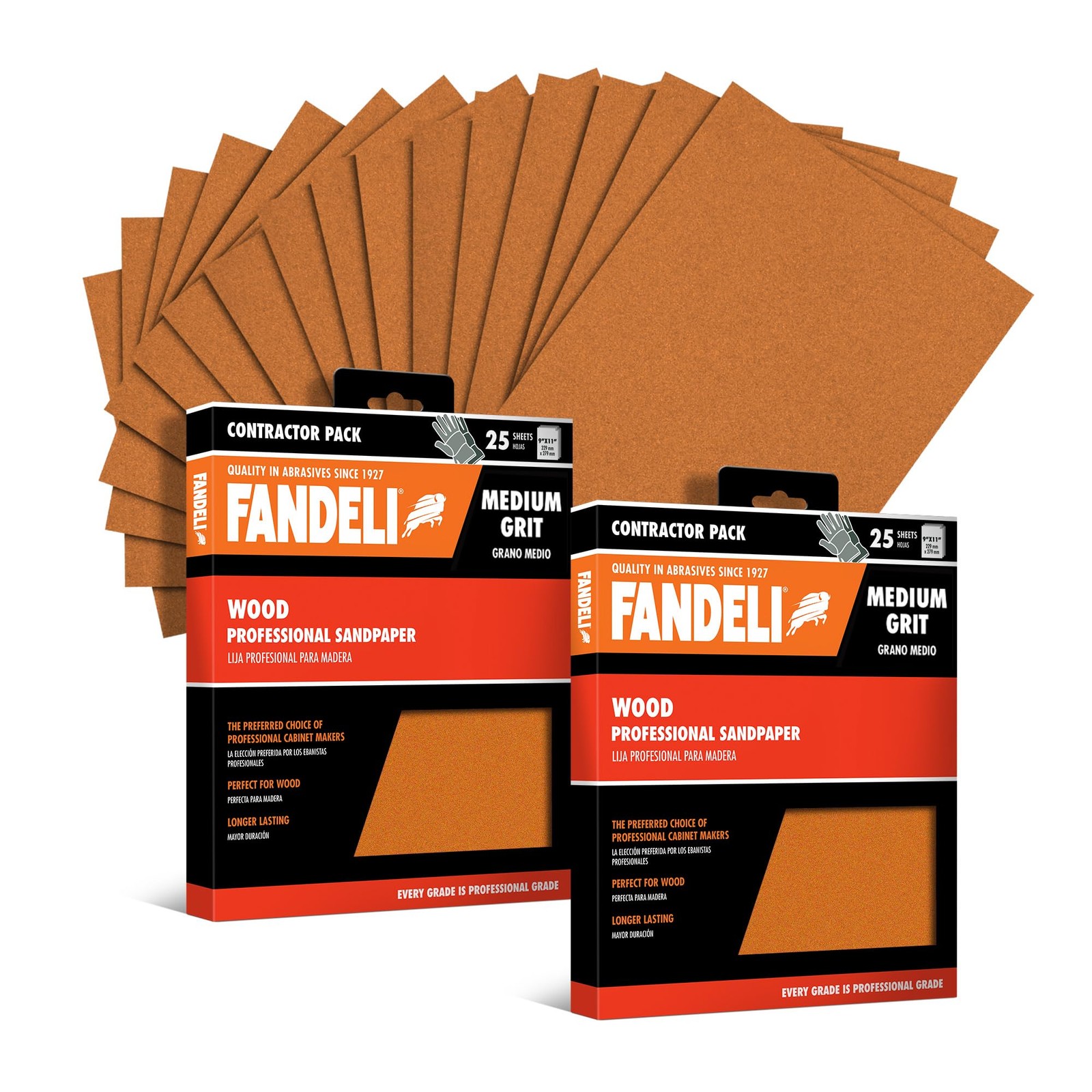 Wood Sanding Paper Medium Grit 50 Sheets Hand Orbital, Abrasive Sheet Tool