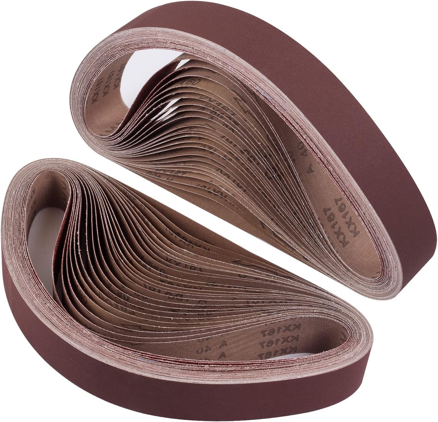 Multi-Grit Sanding Belts 2×42 Inch – 24 Aluminum Oxide Belts for Pro Quality