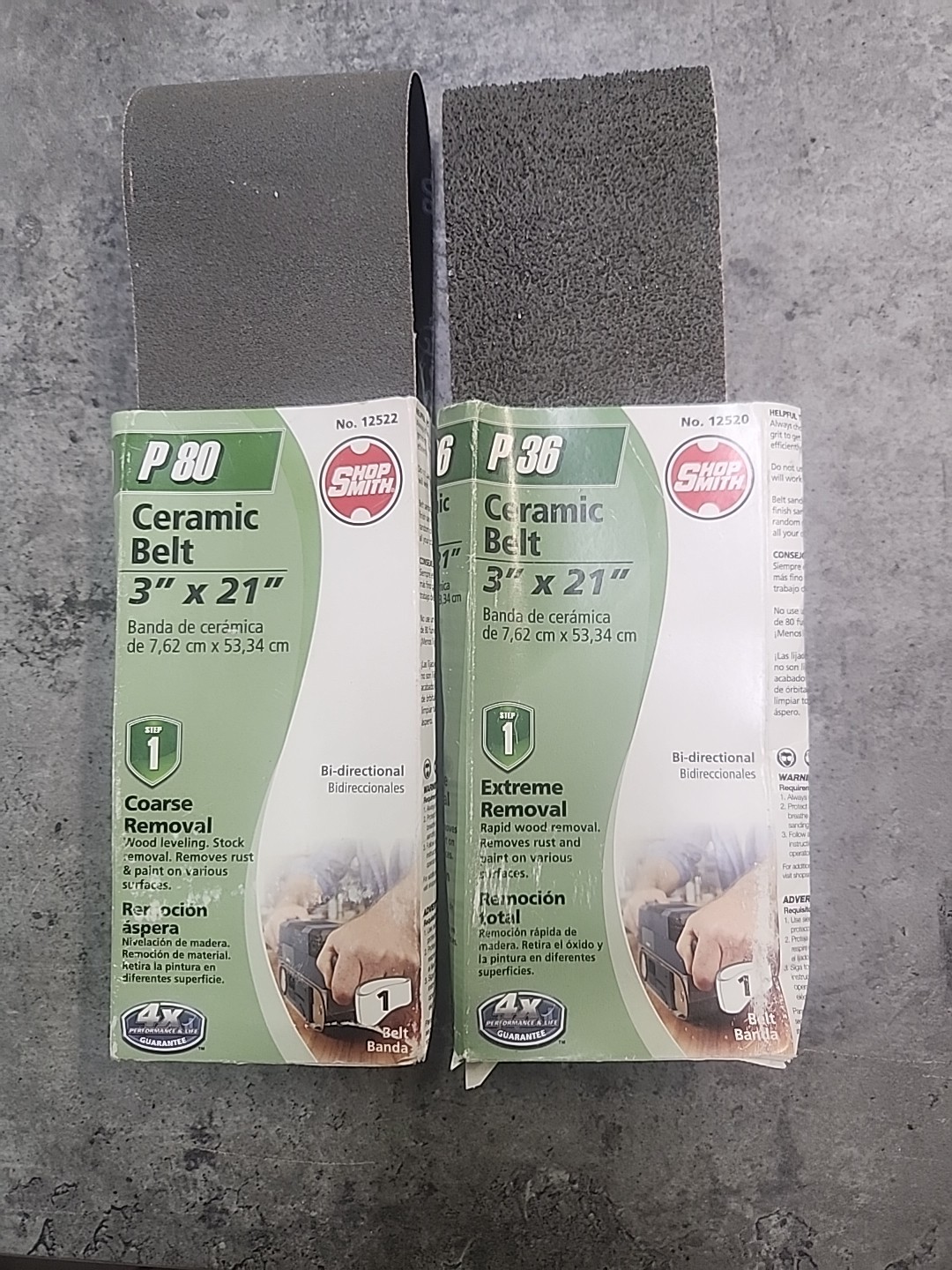 Shop Smith P80 &p36 3″ x 21″ Ceramic Belt Sander Course
