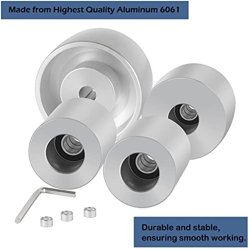 2×72 Belt Grinder Wheel Set for Knife Making – 4″ Drive, 5/8″ Bore, 3″ Track, 2″
