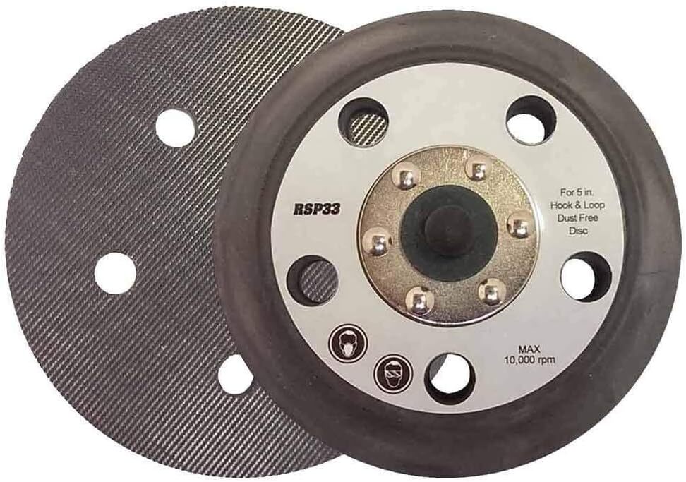 Superior Pads RSP33 5″- 5/16″-24 UNF Threaded Shaft Hook & Loop Sander 5 Hole