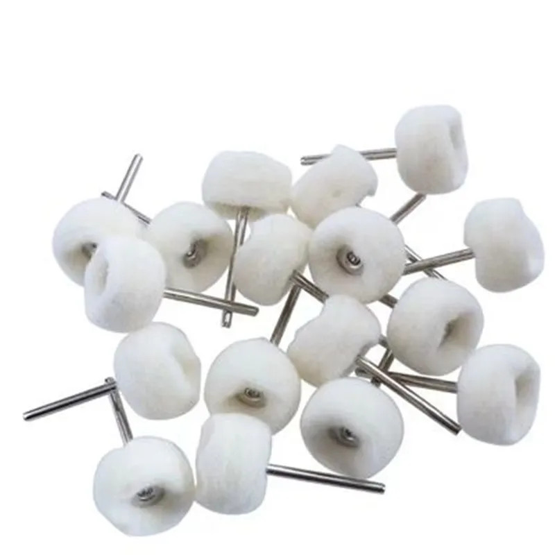 10Pcs 3mm Shank Mini Grinding Sanding Head Abrasive Disc Felt Buffing Whee – NEW