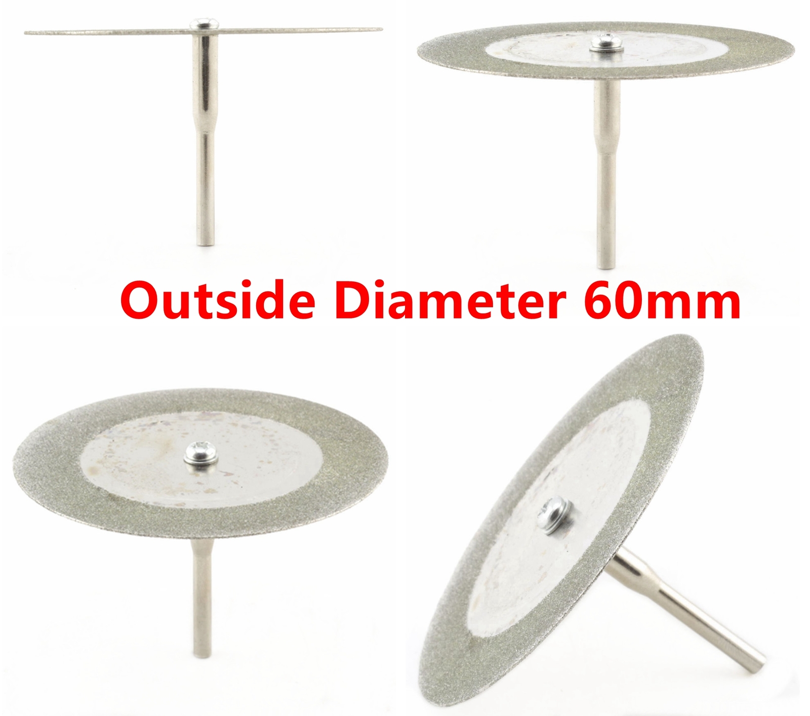 10 Pack 2-3/8″ 60mm Diamond Cut-off Wheels for Dremel Glass Tile Stone 1/8 Shank