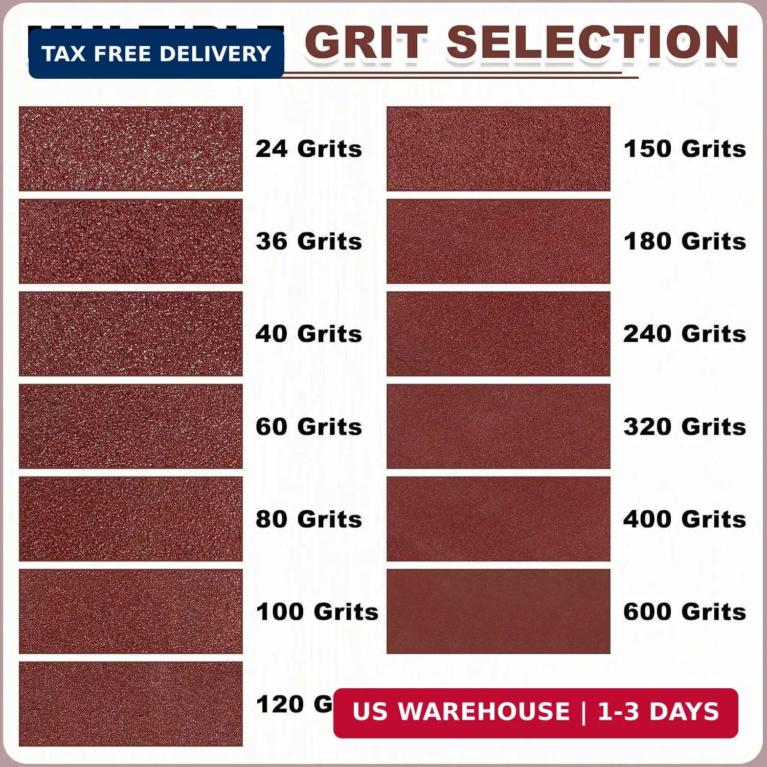 3 x 21 Inch Sanding Belts, 10 Pcs 36 Grits Aluminum Oxide Abrasive Belt Sander F