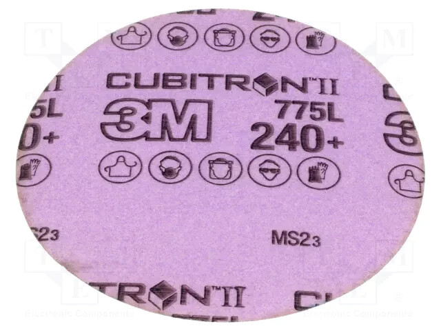 3M Cubitron II Hookit Clean Sanding Film Disc 775L, 220+, 3 in, Die 300DS 250pcs
