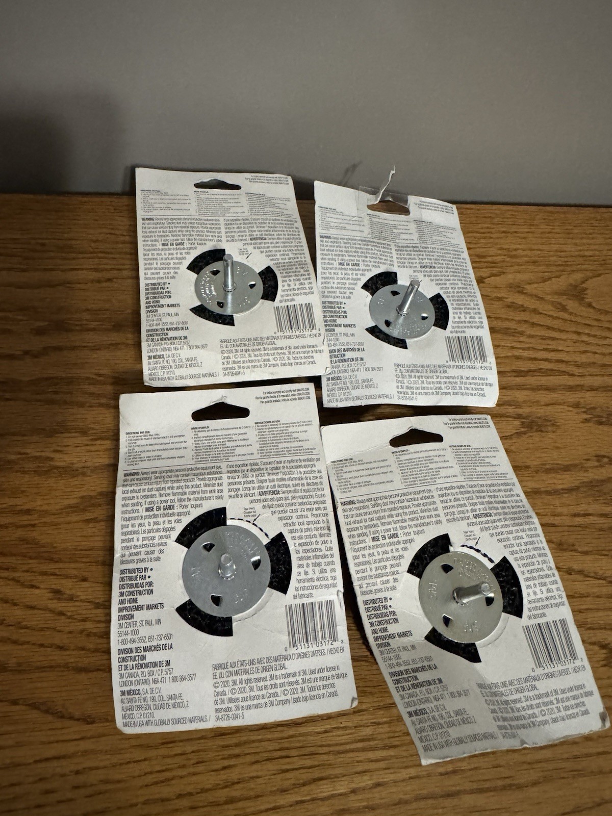 3M Paint and Rust Stripper 03172, 4 Pack, 10.1 cm Diameter Black