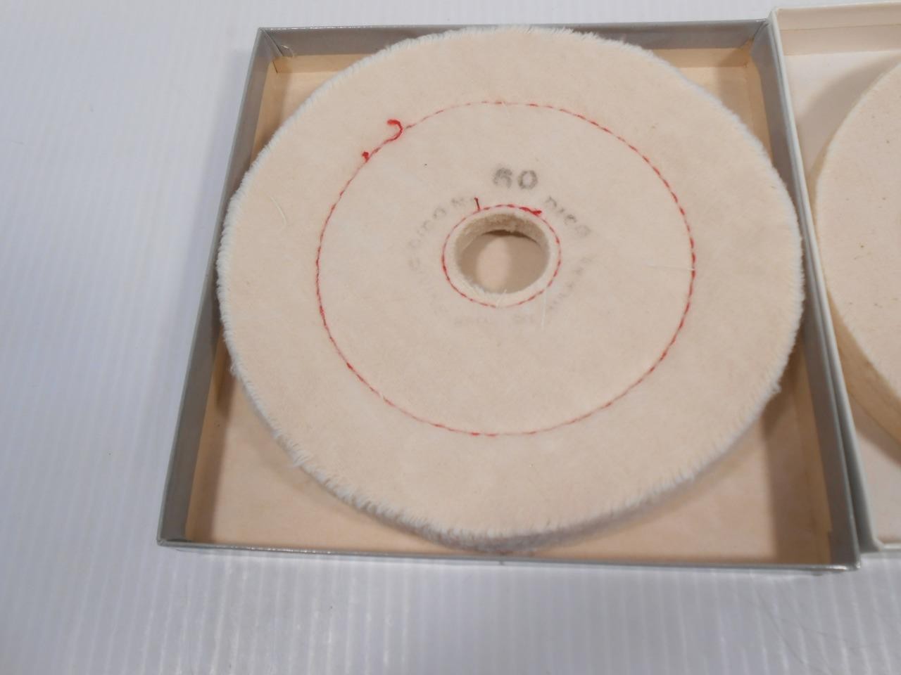 Set 2 Divine Dico Buffing Wheels Canton Flannel No.60 & Cushion Sewed No.36