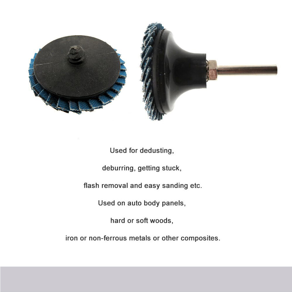 2 Inch 50mm Flap Disc Roll Lock Quick Change Sanding Discs Die Grinder 40 Grit