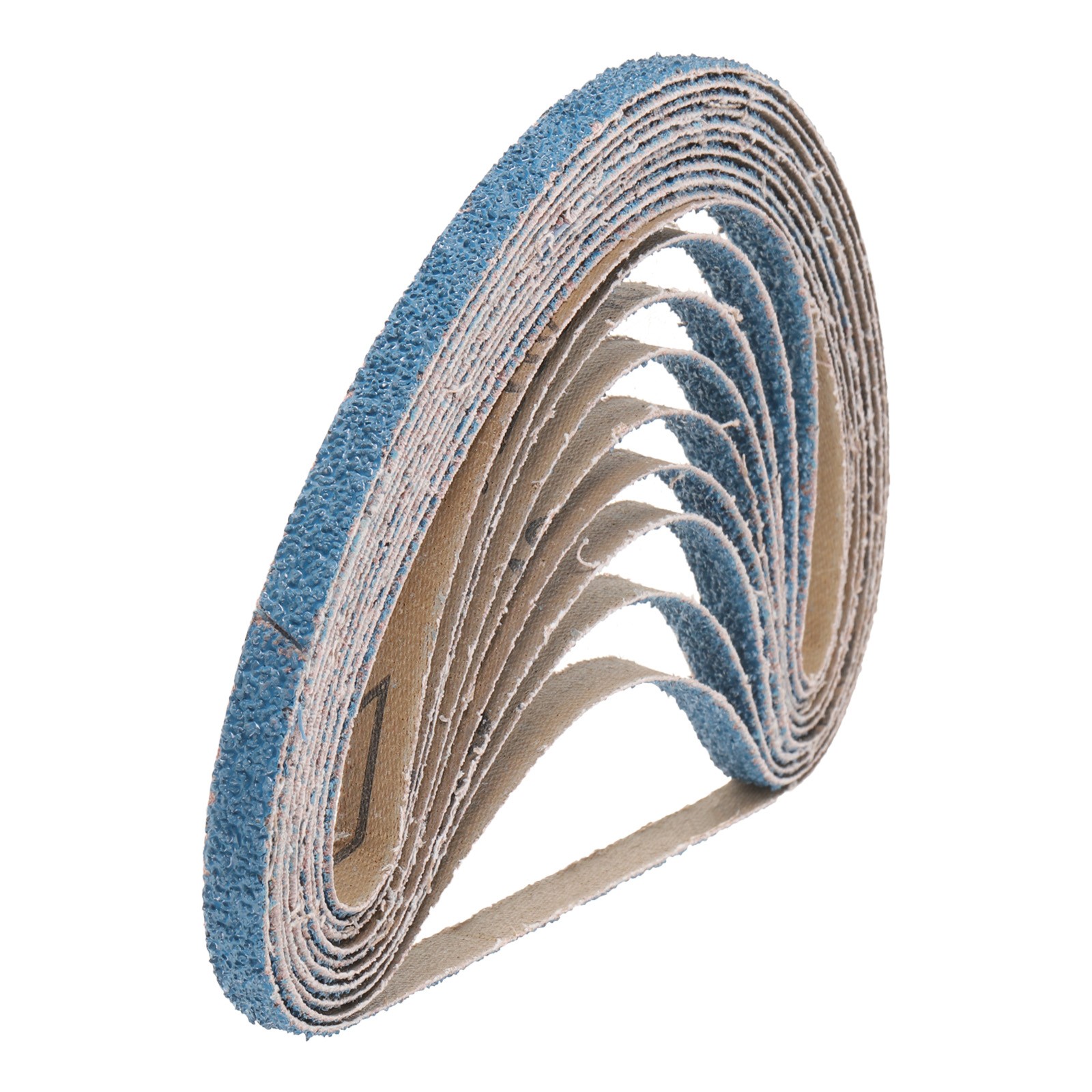 10pcs 3/8″ x 21″ Sanding Belts 40 Grits Zirconia Abrasive Sander Belt
