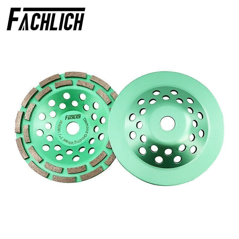 1pc Dia 7″/180MM Diamond Double Row Grinding Wheel Grinding Disc For Concrete