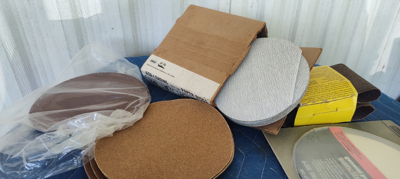 5inch Sanding Discs 5 & 6 Inch Grit Hook Loop Orbital Silicon Carbide Plus 100E
