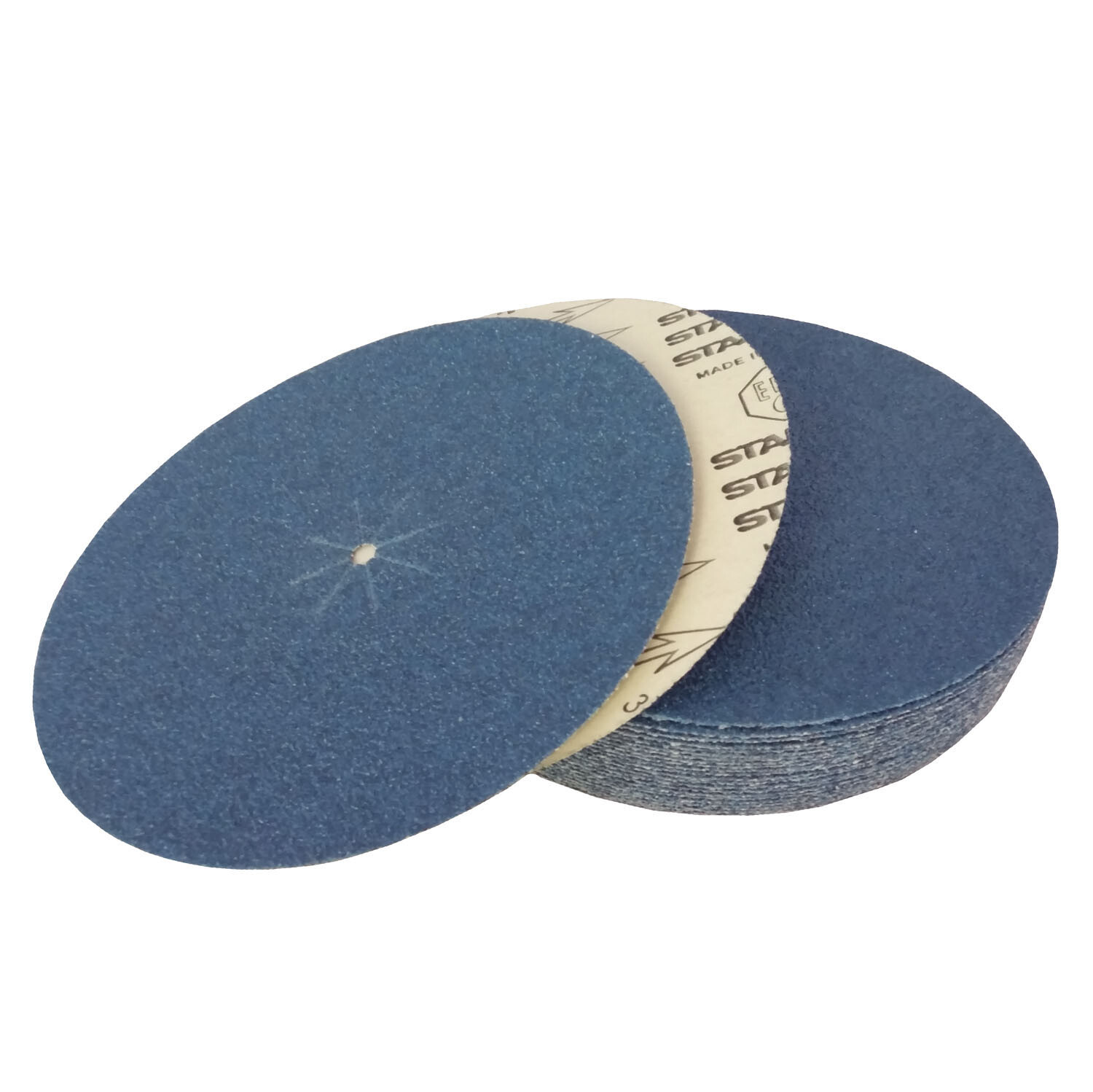 7″ x 5/16″ Zirconia Paper Slotted Edger Floor Sanding Discs (25 Pack, 40 Grit)