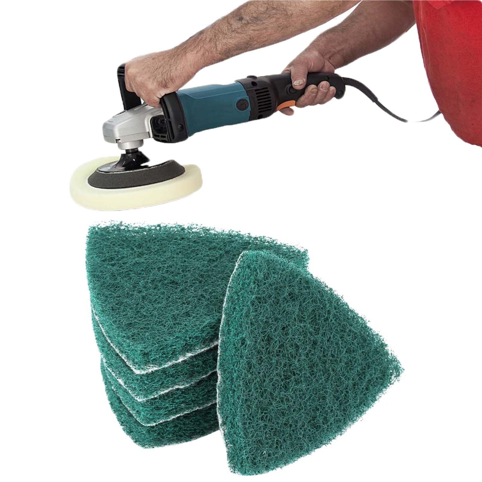 5PCS 13mm Triangle Sanding Scouring Pads, 240 Grit Oscillating Tool Sanding P…
