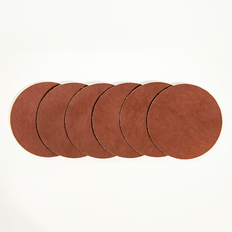 75mm-3″Inch Flocking Dry Sanding Discs Hook and Loop Sandpaper Pads Red Sand