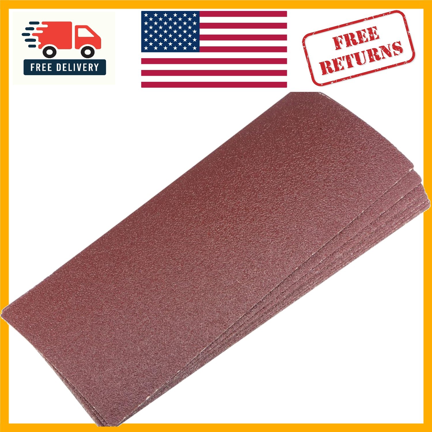 Durable 10 Pcs Aluminum Oxide Sanding Sheets 9″ x 3.7″ – Non-Clogging Design