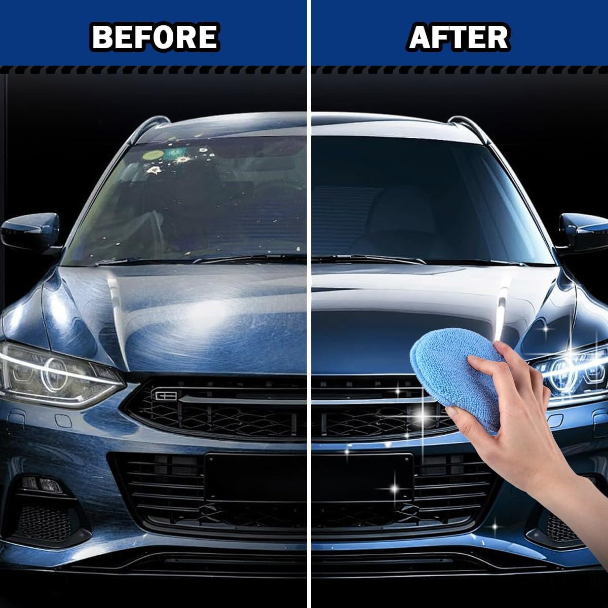 Car Wax Applicator Pad, Microfiber Applicator Pad for Buffing & Detail Polishing