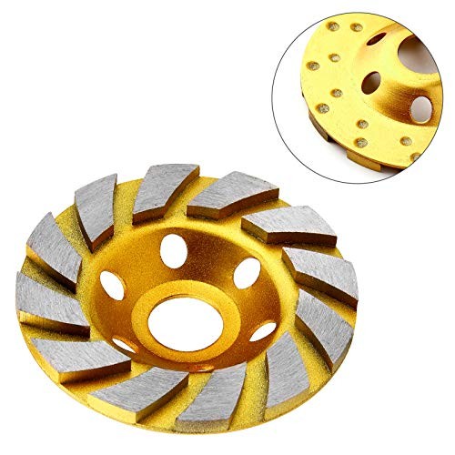 4 Inch Concrete Stone Ceramic Turbo Diamond Grinding Cup Wheel,12 Segs 2 Pieces
