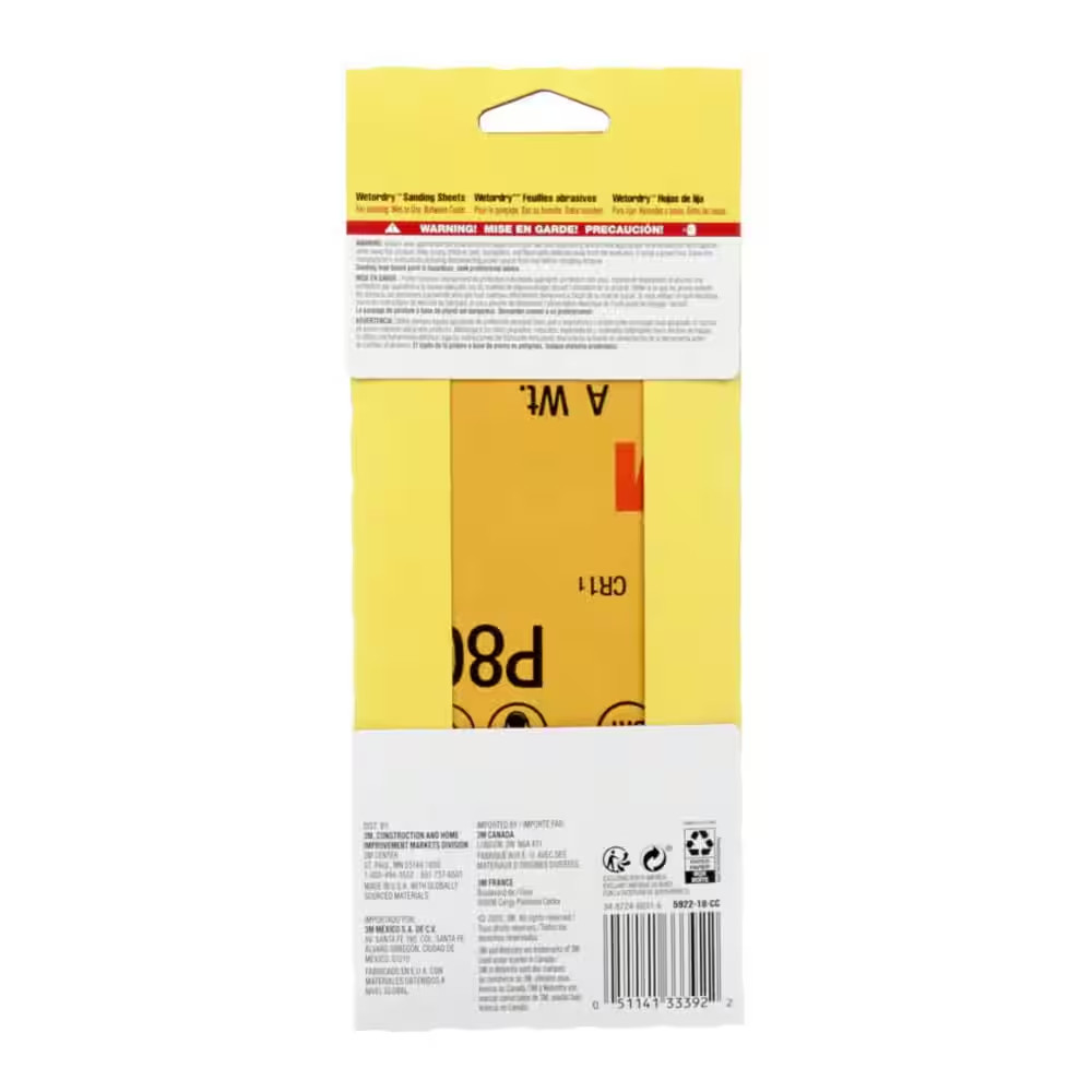 Imperial Wetordry 3-2/3 In. X 9 In. 800 Grit Sandpaper Sheets (10 Sheets/pack)