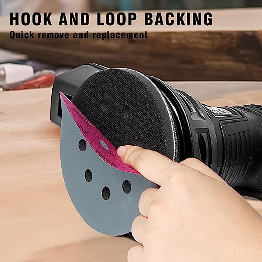 1/2/5/6 inch Aluminum oxide Hook & Loop Round Dry Sanding Discs 60~2000 Grit