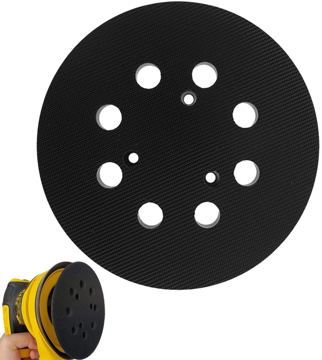 5 inch 8 Hole Hook and Loop Replacement Sander Pad for DeWalt DW420, DW421, D…