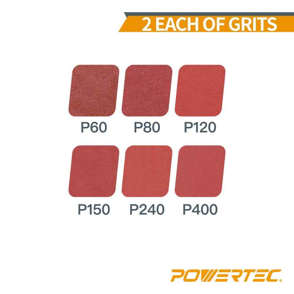 2 In. X 42 In. 60/80/120/150/240/400-Grit Aluminum Oxide Sanding Belt (12-Pack)