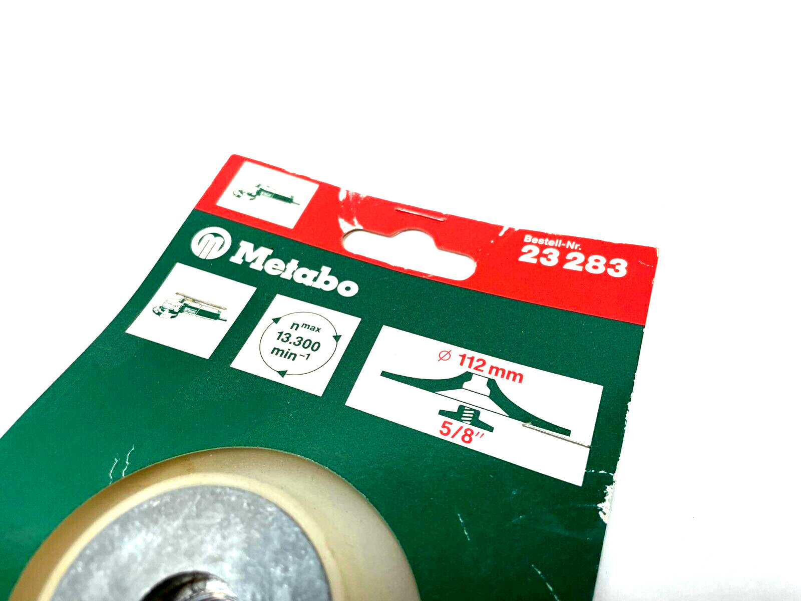 Metabo 23-283 Flexible Backing Pad, 4-1/2″, 112mm, 5/8″ Nut, Angle Grinder
