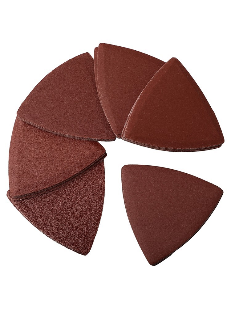 30pcs 80mm & Triangle Sandpaper Fit 3-1/8 Inch Oscillating Multi Tool