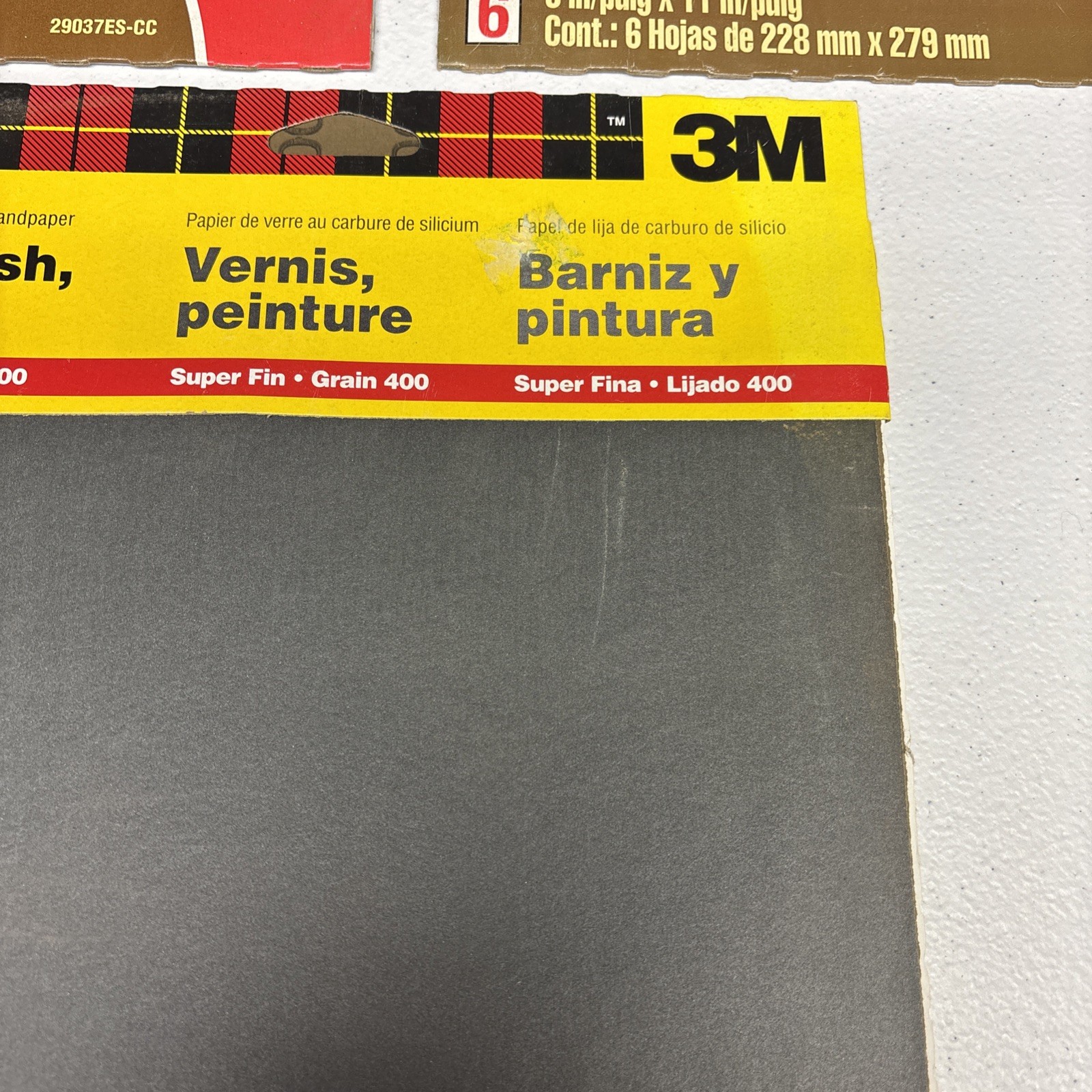 3M 9 Inch X 11 Inch Sand Paper Lot Of 3