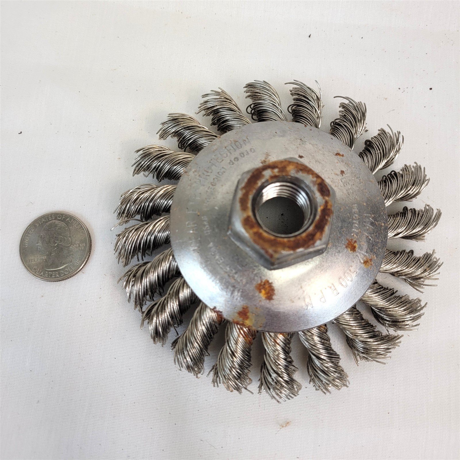 Barnes Distribution 4″ Bevel Knot Wheel Grinder Brush #275973 ~ T552