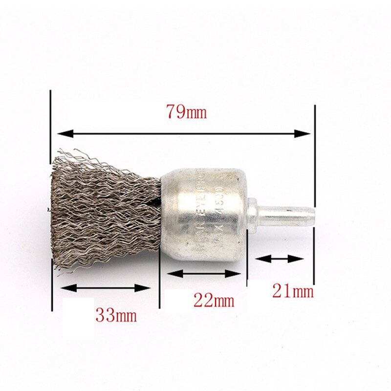 Copper Wire Brush Drill Rotary Tool Grinder Polishing For Metal Rust Removal US