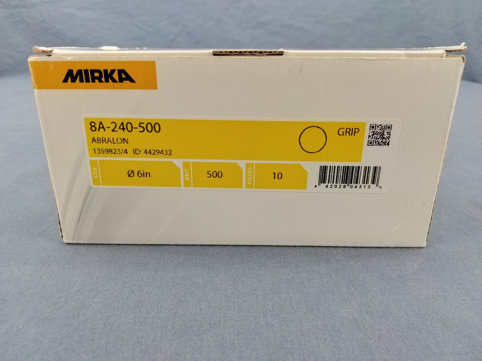 Mirka Abralon 500 Grit x 6″, Foam Backed Abrasive Discs, Box of 6 Discs