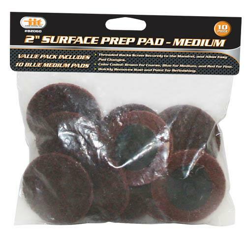 IIT 2″ Medium Surface Preparation Discs And 1/4″ Shank Mandrel Roll Lock R Style