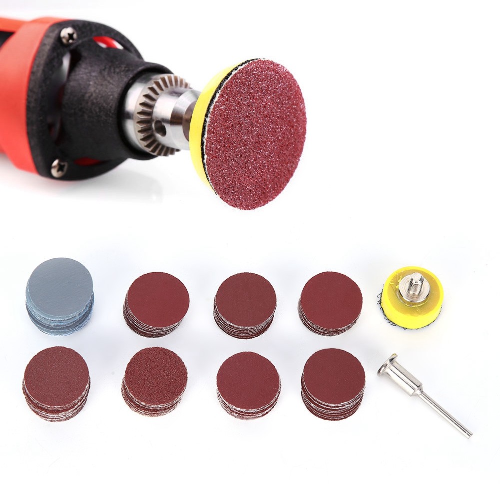 1in Sanding Discs Self-Adhesive Sandpaper Sanding Sheet Round Abrasive Paper