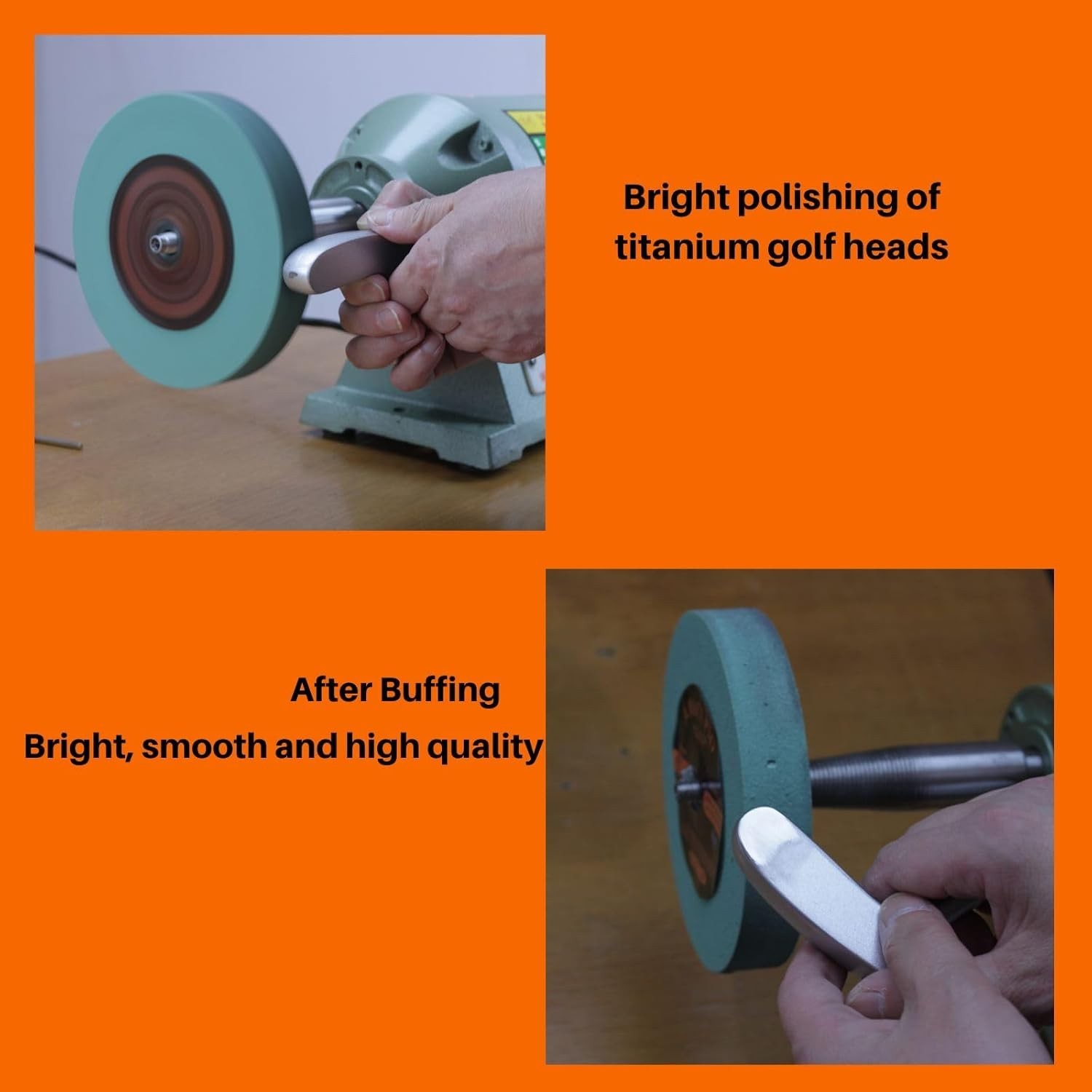Elastic Polyurethane Buffing Wheels 6 Inch 2000 Grit. for Mirror Polished