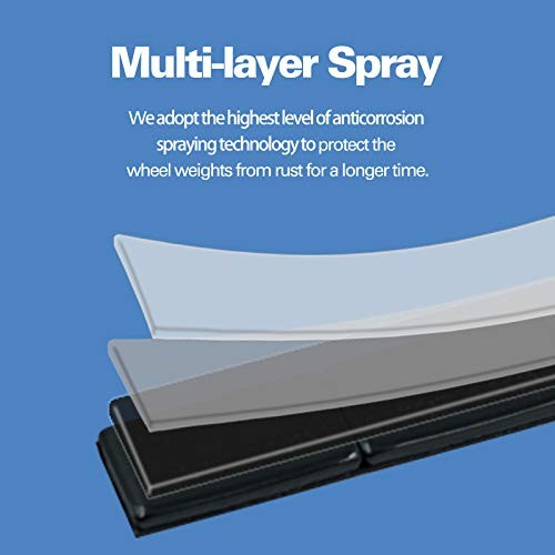 1/2oz, 0.5oz, Ultra Slim Low Profile, Adhesive Stick On Wheel 24PCS Black